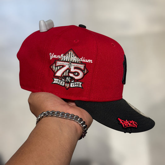 9FIFYY NY YANKEES RED BLACK VISOR
