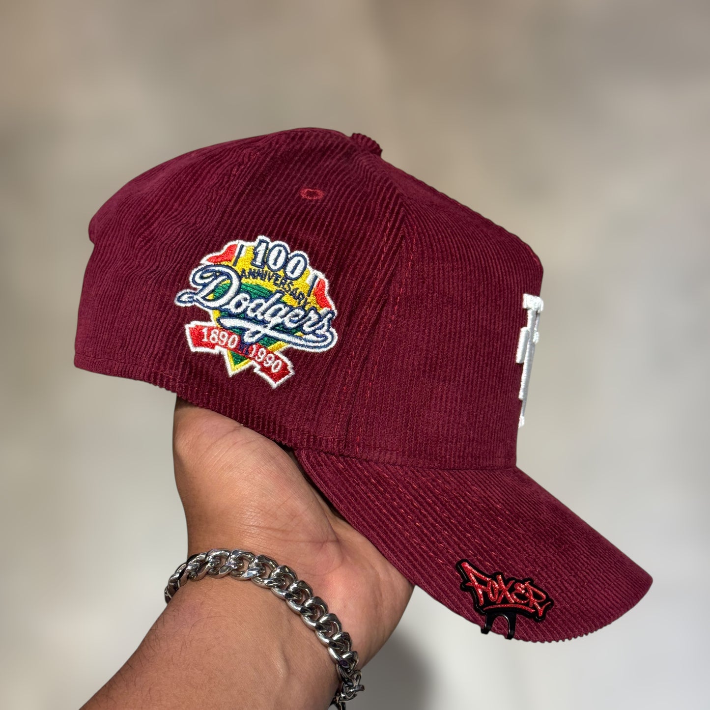 9FIFTY DODGERS MARRON PANA UPSIDE DOWN LOGO