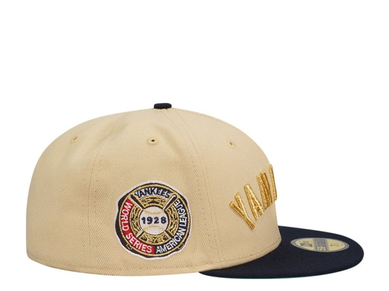 59FIFTY NY YANKEES BEIGE/NAVY EXCLUSIVA
