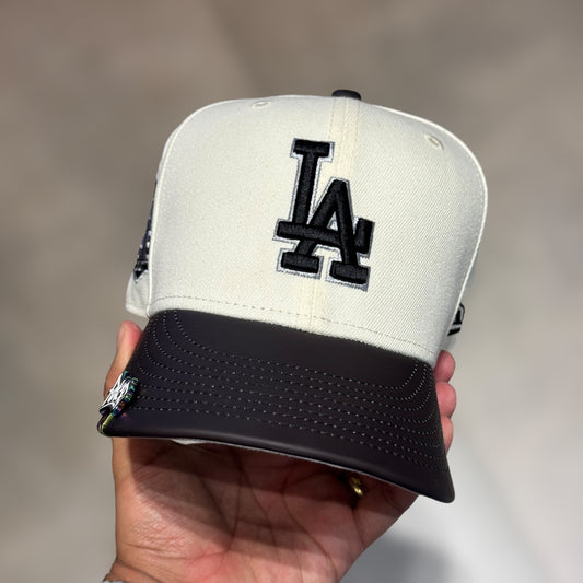 9FIFTY COLOR CHANGING LA DODGERS BEIGE BLACK LOGO WS 2020