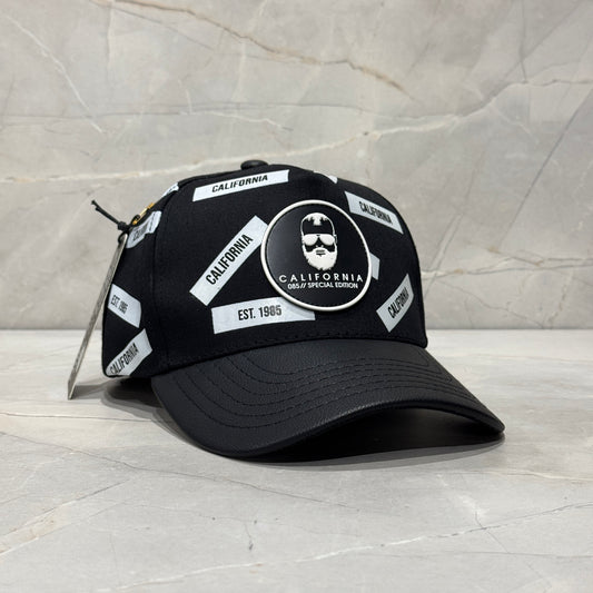 CALIFORNIA BLACK VISERA CUERO