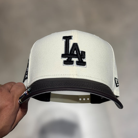 9FIFTY COLOR CHANGING LA DODGERS BEIGE BLACK LOGO WS 2020