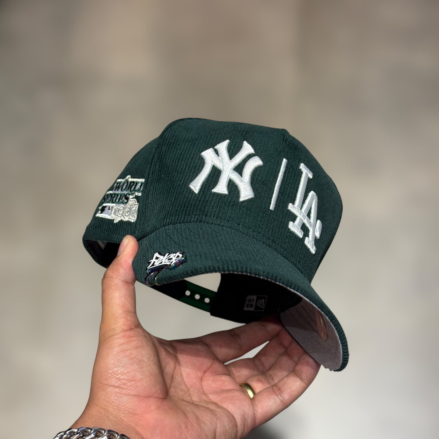 9FIFTY DUAL LOGO YANKEES&DODGERS DARK GREEN