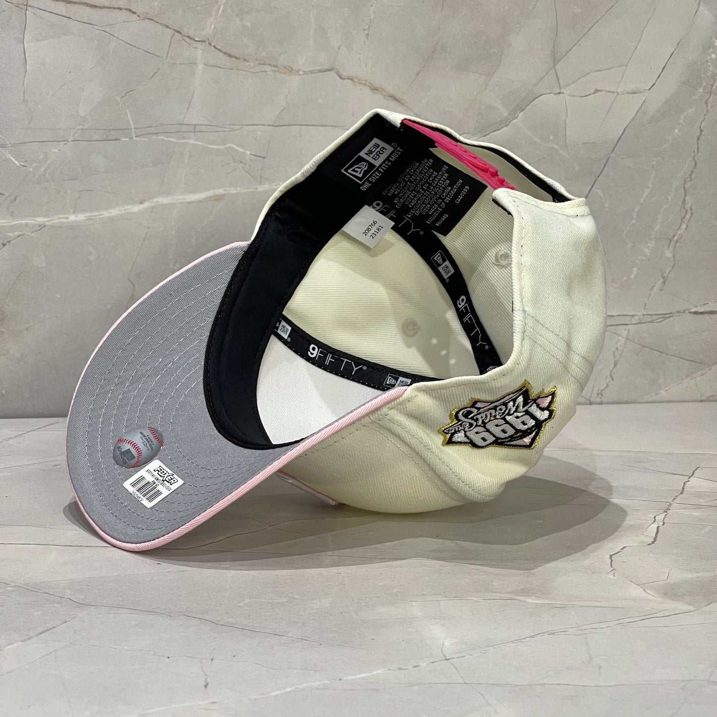 9FIFTY NY YANKEES BEIGE/PINK WS 1999