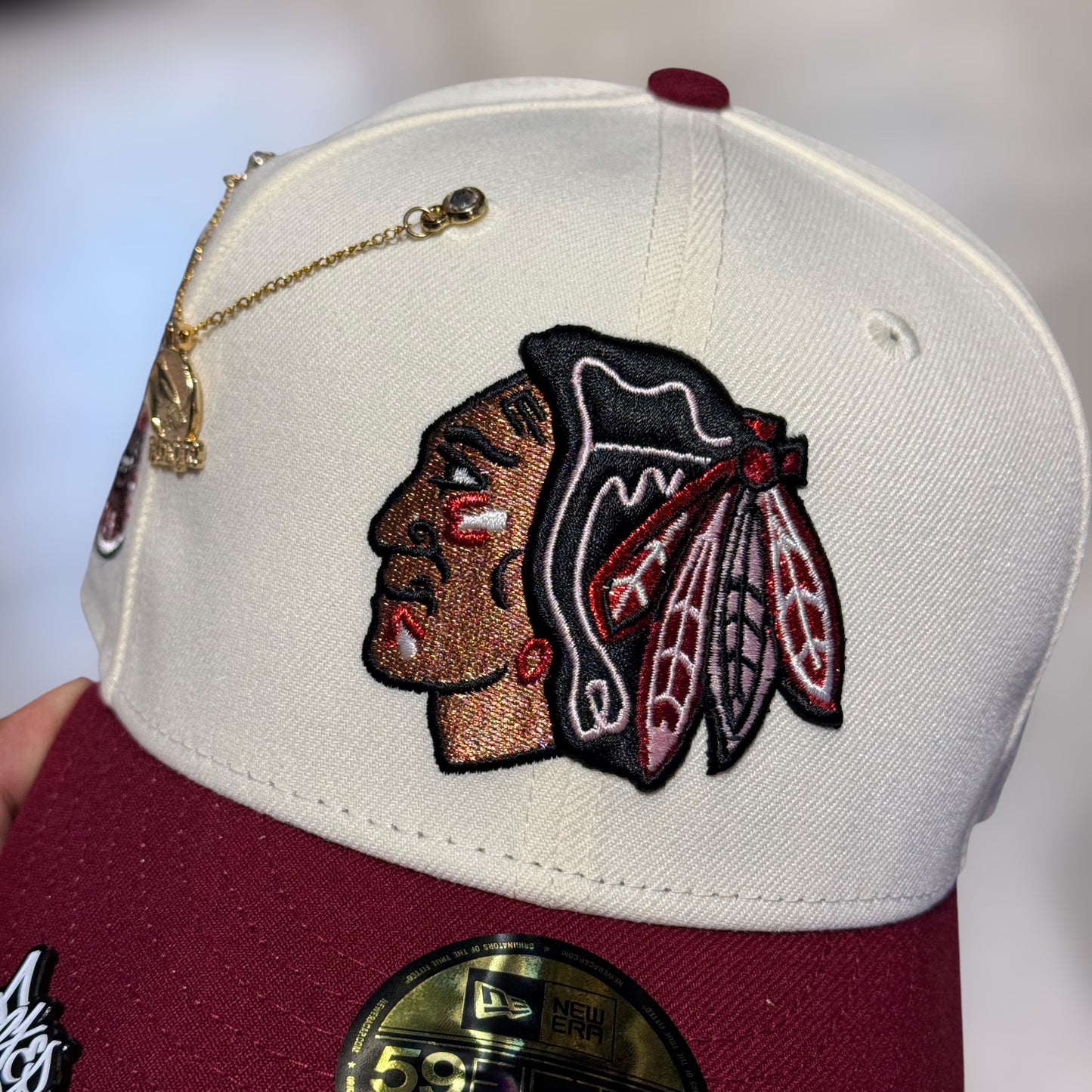 59FIFTY CHICAGO BLACKHAWKS BEIGE VINO