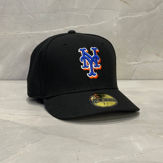 59FIFTY NY METS BLACK ORANGE LOGO