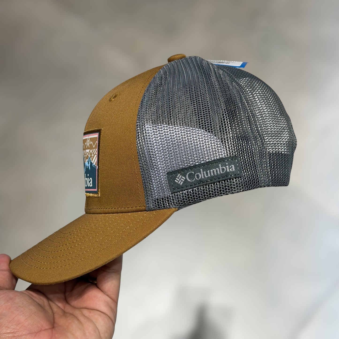 Columbia trucker brown grey mesh
