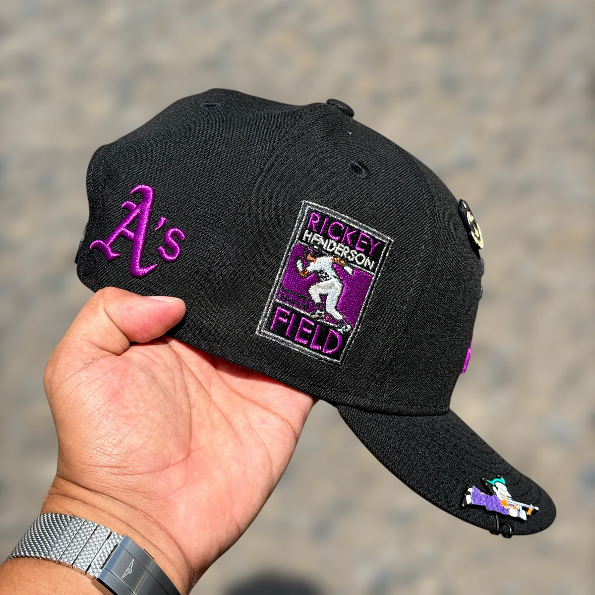 9FIFTY ATHLETICS OAKLAND DRIP BLACK PURPLE