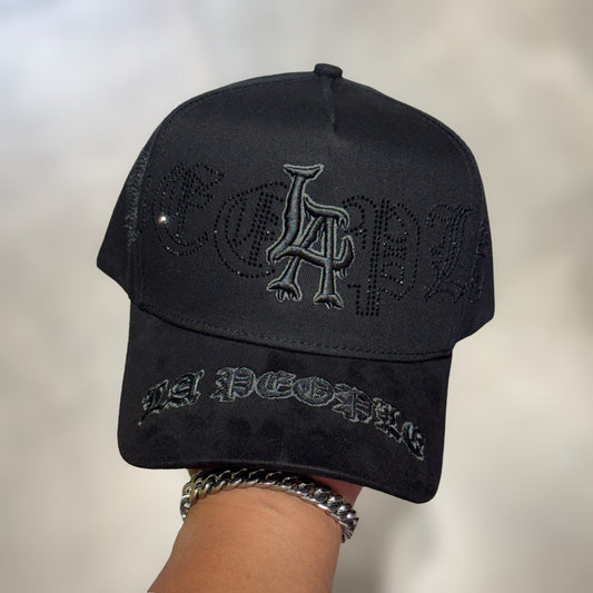 BELICA MZ HATSS LA PEOPLE CRYSTALS TOTAL BLACK