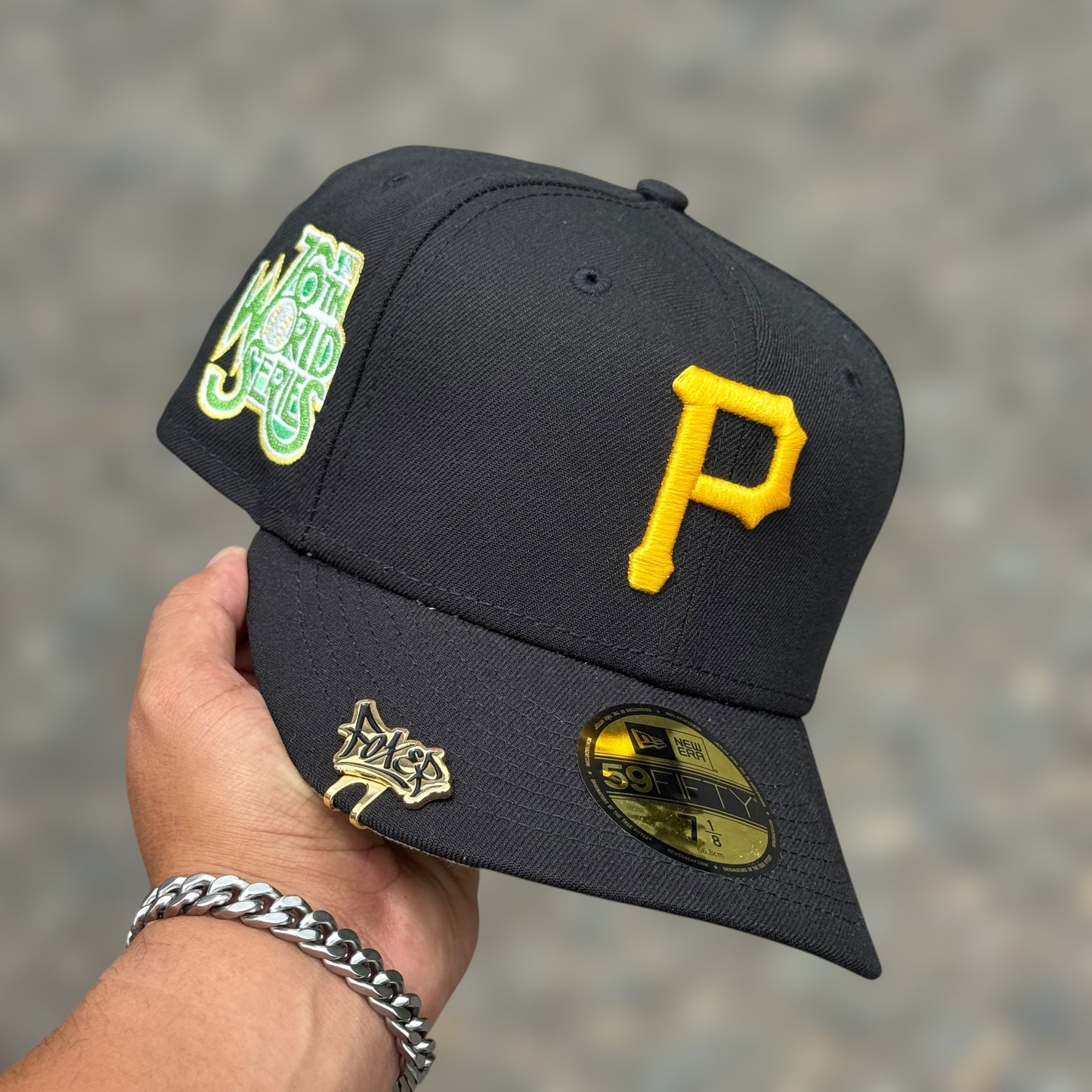 59FIFTY PIRATES PITTSBURGH BLACK GREEN UNDERVISOR