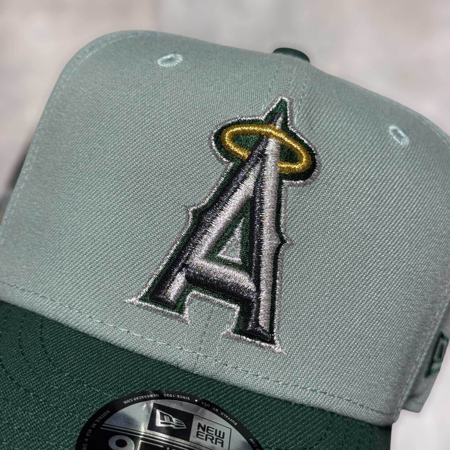 9FIFTY LOS ANGELES ANGELS GREEN VISERA DARK GREEN 50TH