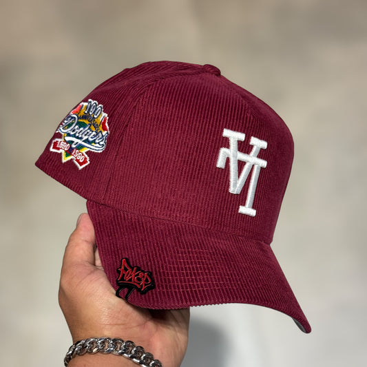 9FIFTY DODGERS MARRON PANA UPSIDE DOWN LOGO