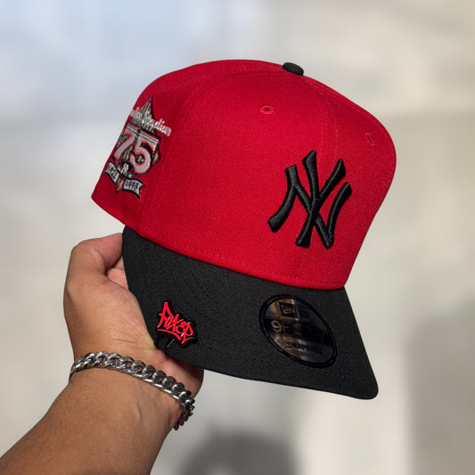 9FIFYY NY YANKEES RED BLACK VISOR