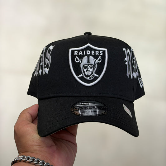 9FORTY A FRAME LOS RAIDERS BLACK GOTHIC SCRIPT