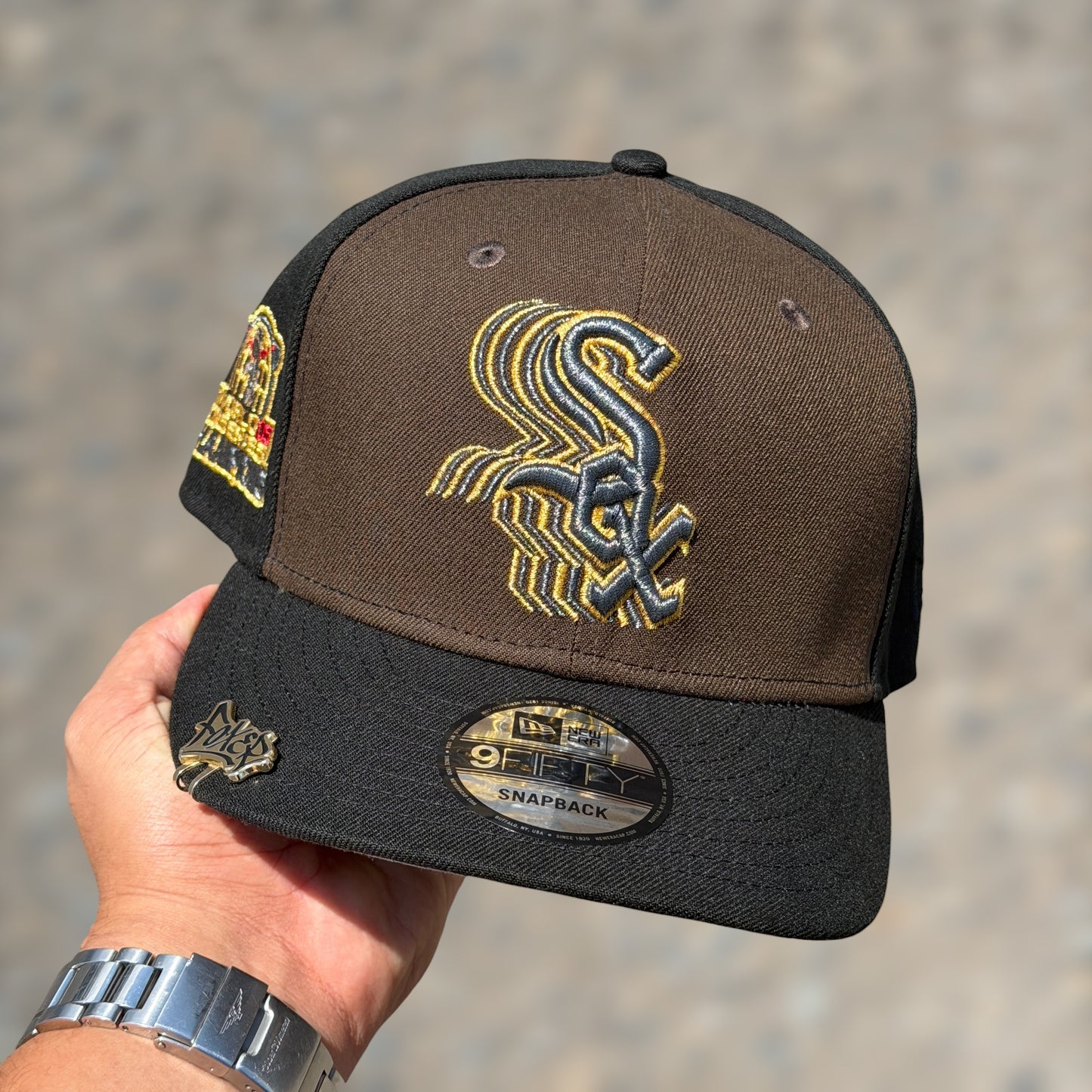 9FIFTY CHICAGO WHITE SOX BLACK BROWN WS