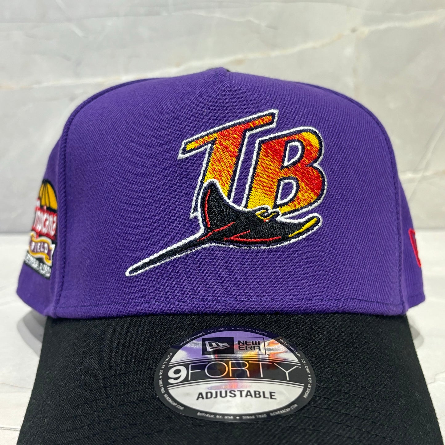 9FORTY A-FRAME TAMPA BAY PURPLE BLACK PATCH