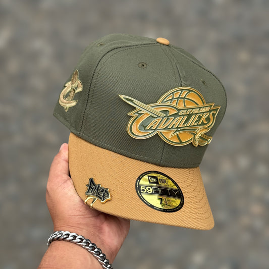 59FIFTY CAVALIERS METALIC LOGO OLIVE GREEN