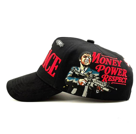BELICA SCARFACE MONEY POWER RESPECT BLACK RED