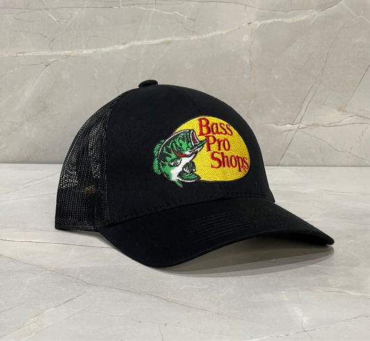 BASSPROSHOPS BLACK LOGO BORDADO