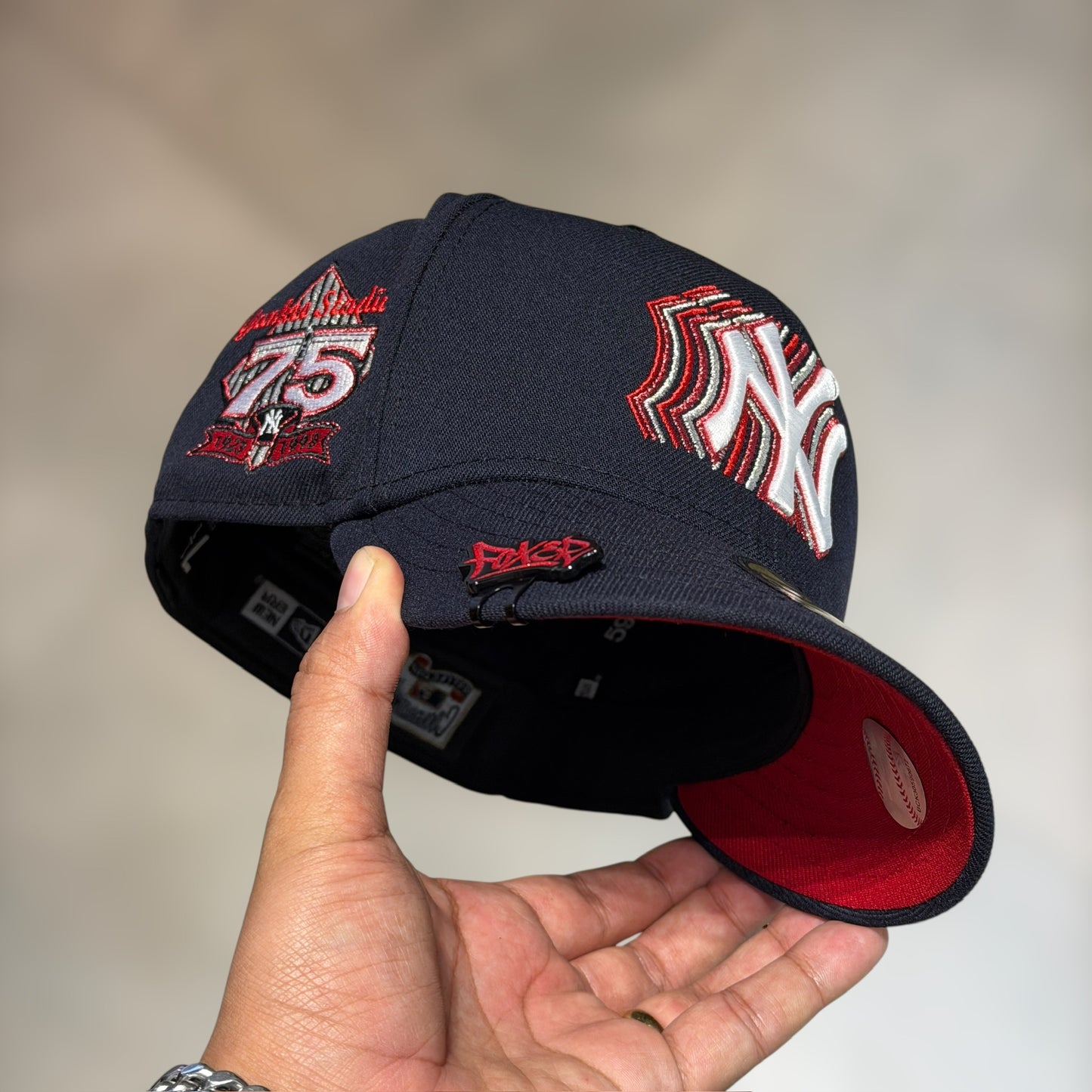 59FIFTY NY YANKEES NAVY CASCADING 75TH