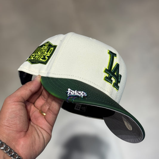 9FIFTY COLOR CHANGING LA DODGERS BEIGE GREEN VISOR WS 2020