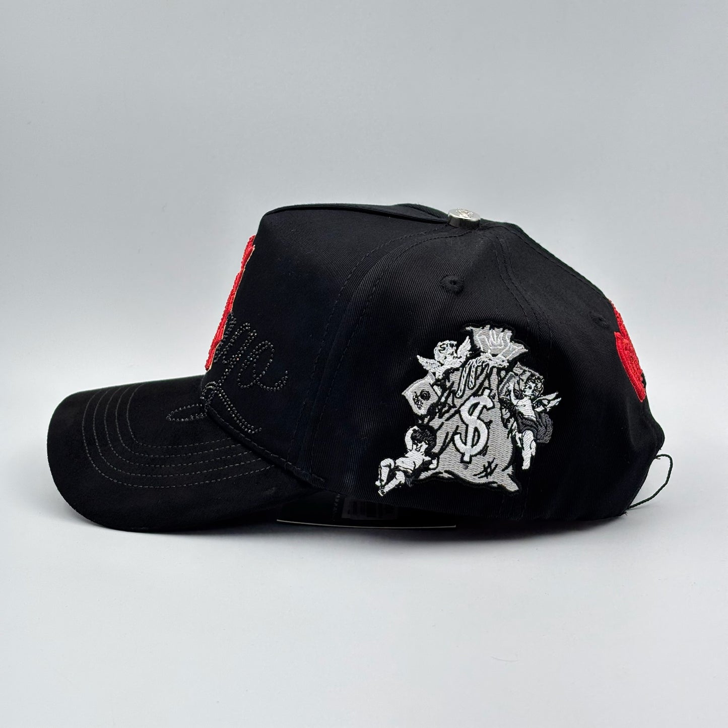 BELICA CAP FANS WHITE SOX BLACK RED LOGO