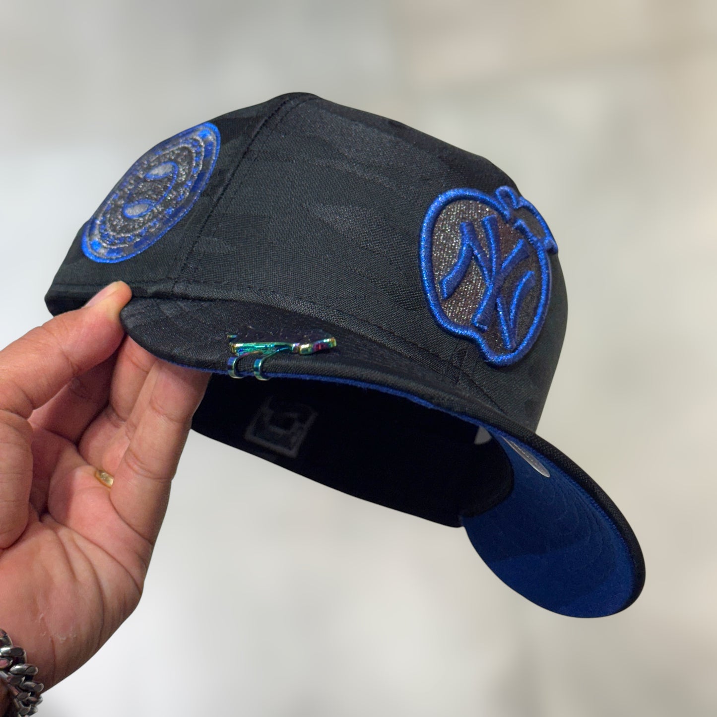 59FIFTY NY YANKEES BLACK CAMO BLUE LOGO MANZANA 1942