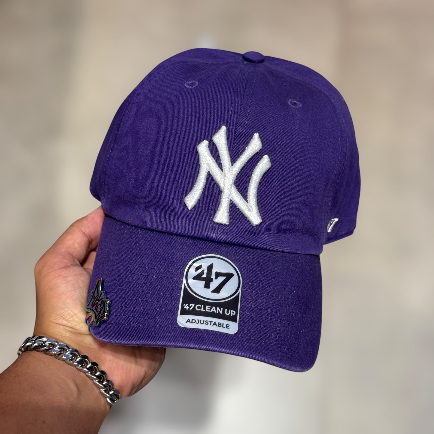 47BRAND NY YANKEES PURPLE CLEAN UP