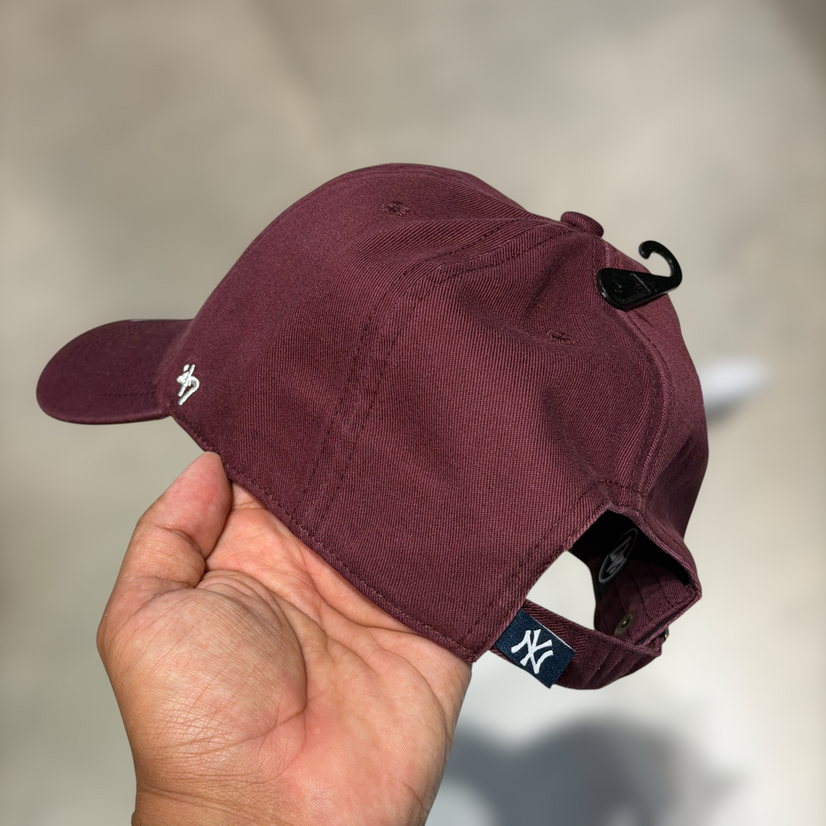 47 brand Clean Up NY YANKEES BURGUNDY VINO