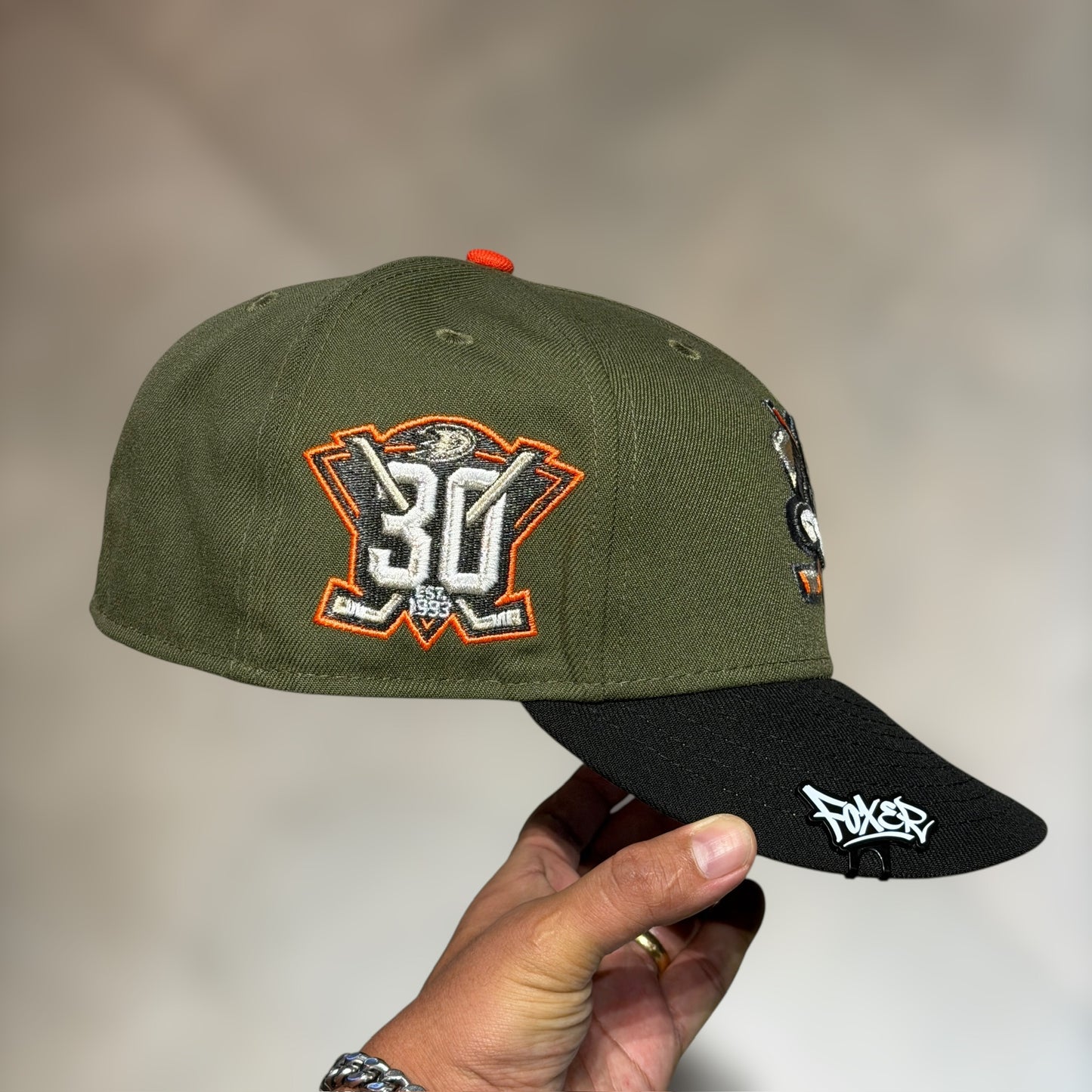 59FIFTY DUCKS OLIVE GREEN BLACK VISOR