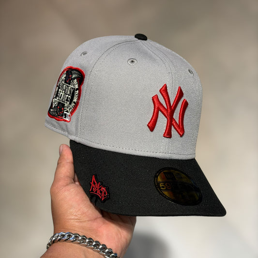 59FIFTY NY YANKEES GREY RED LOGO SUBWAY 2000