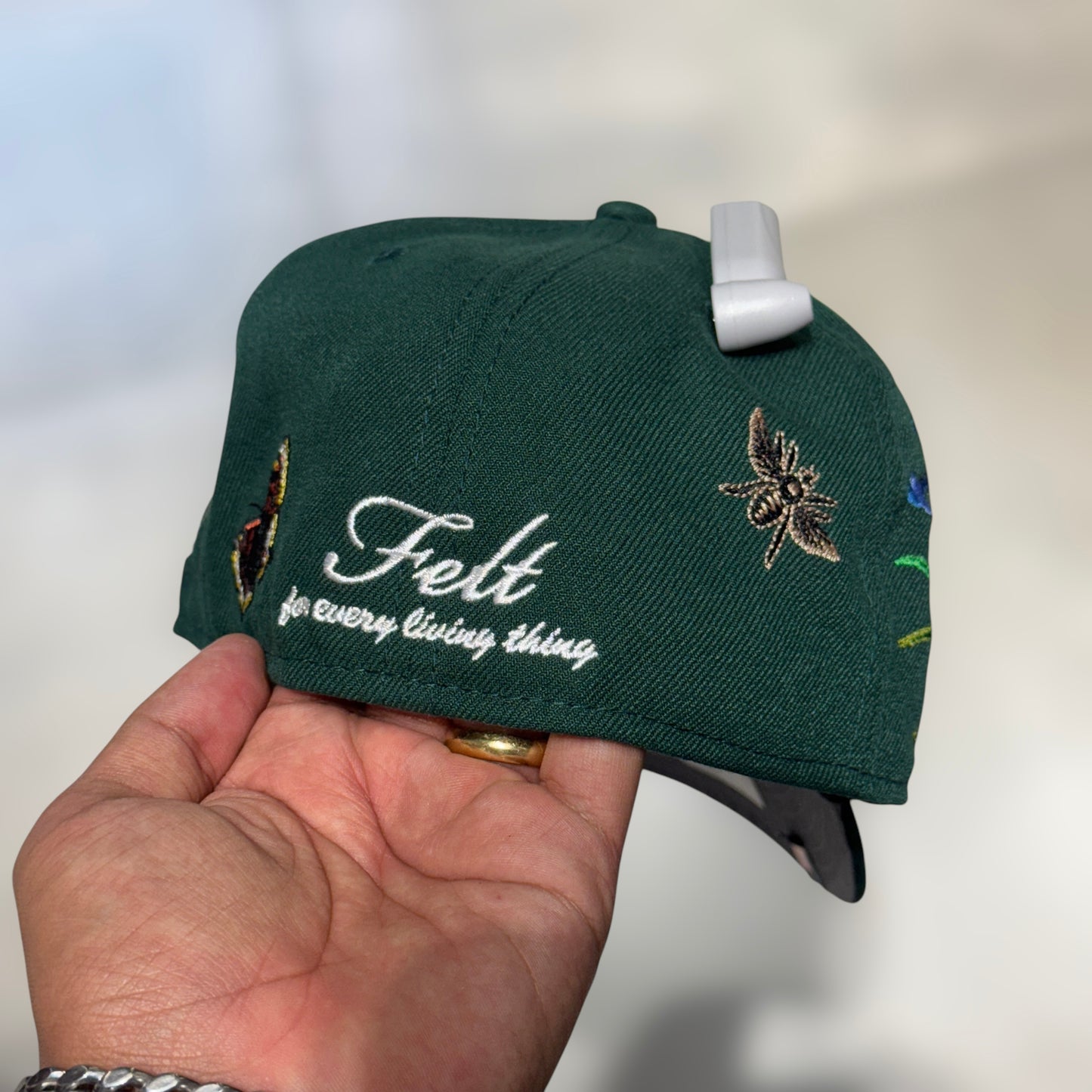 59FIFTY OAKLAND ATHLETICS DARK GREEN FELT COLLECTION MARIPOSA