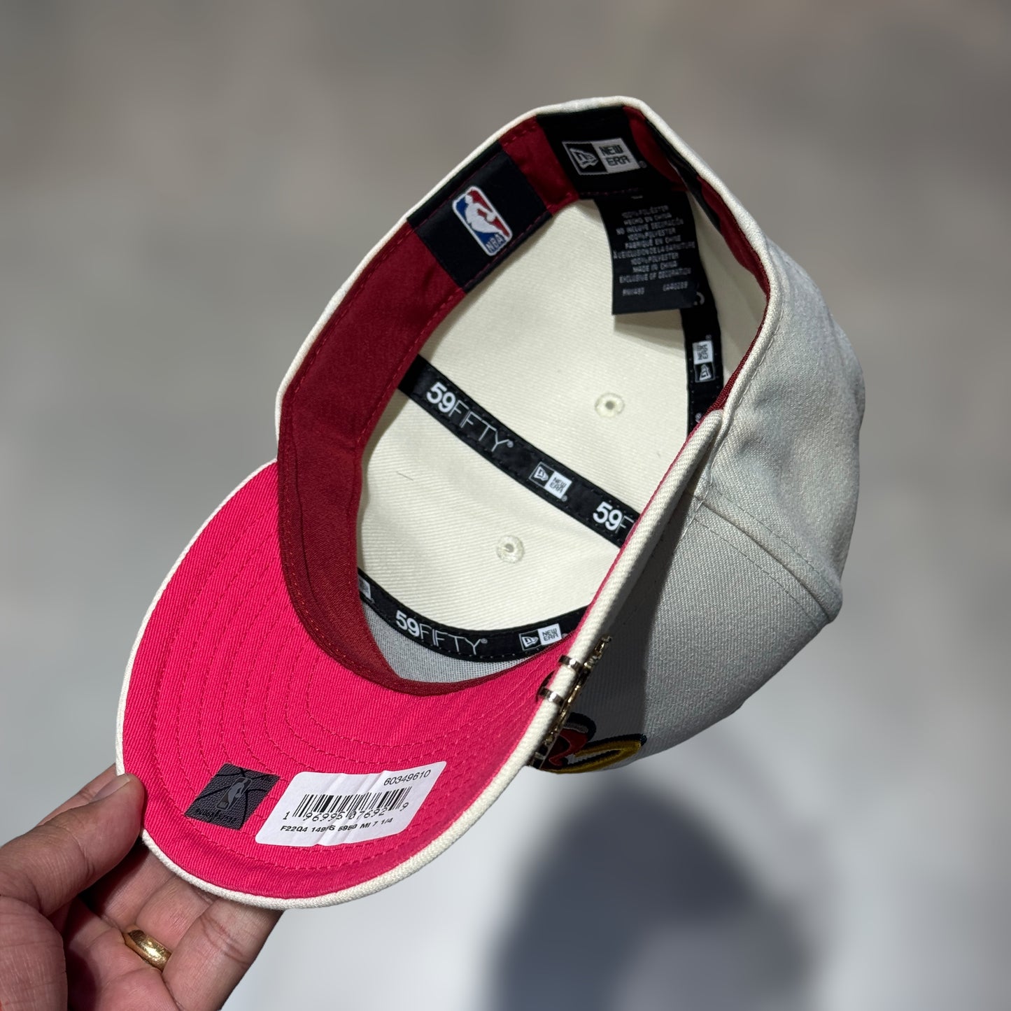 59FIFTY MIAMI HEAT BEIGE UNDERVISOR NEON