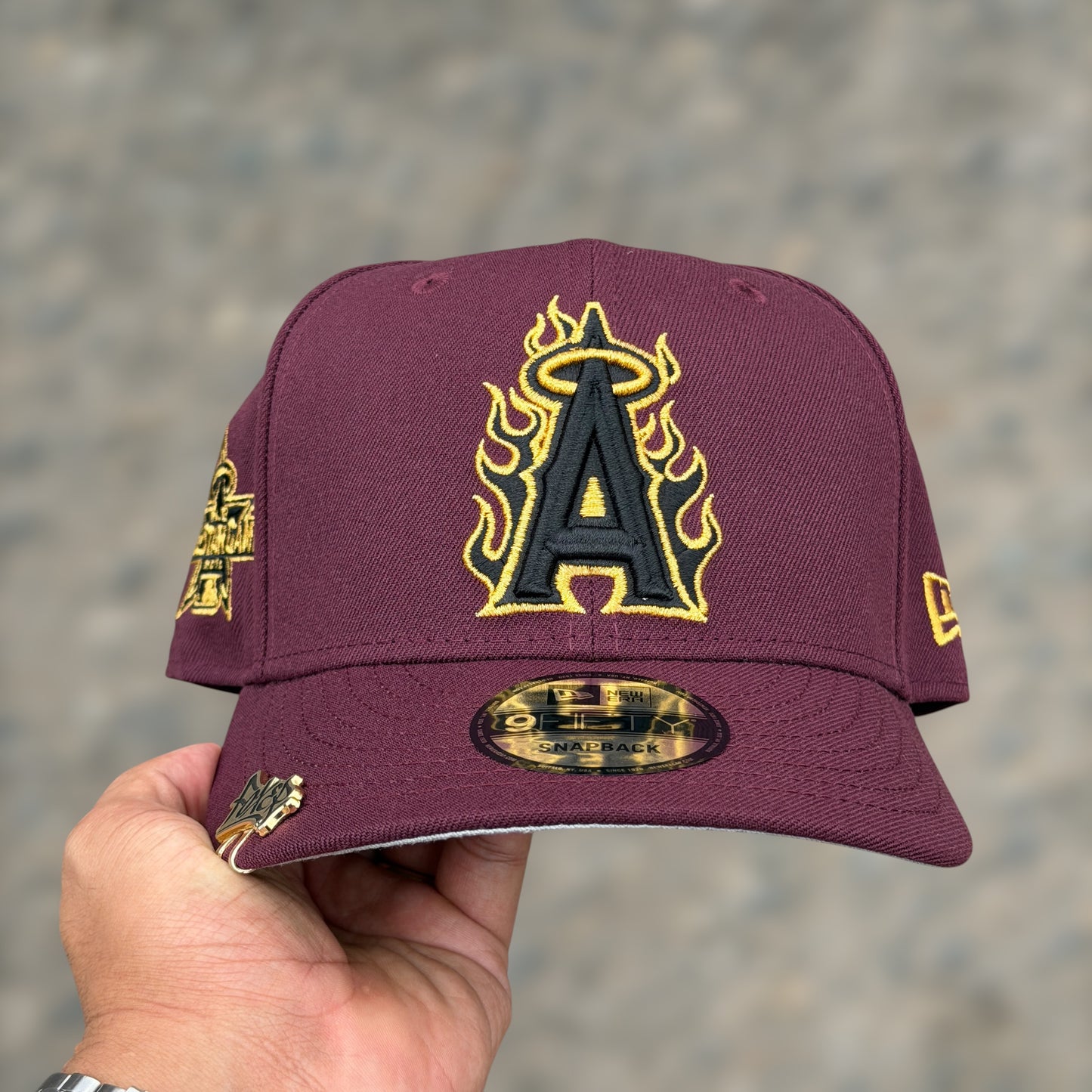 9FIFTY ANGELS FLAMES BURGUNDY