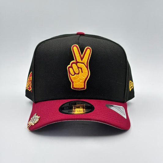 9FIFTY SIGN BLACK MARRÓN VISOR