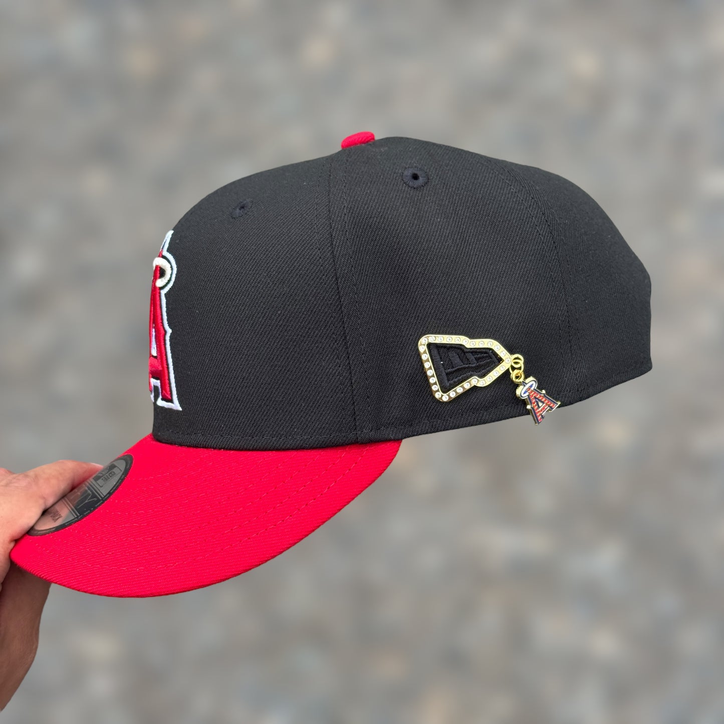 9FIFTY ANGELS BLACK RED VISOR EXCLUSIVE