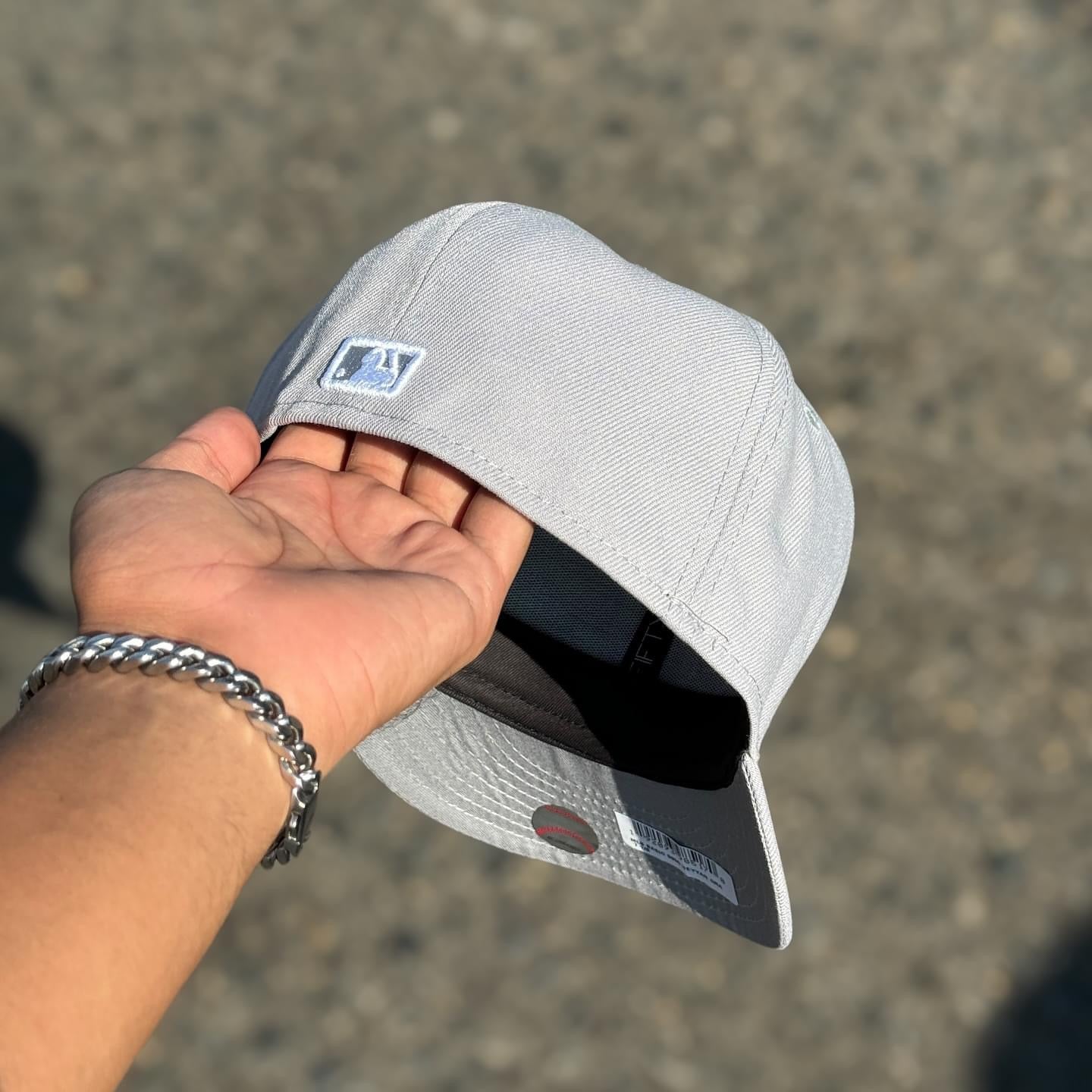 59FIFTY NY YANKEES GREY WHITE LOGO CLASSIC