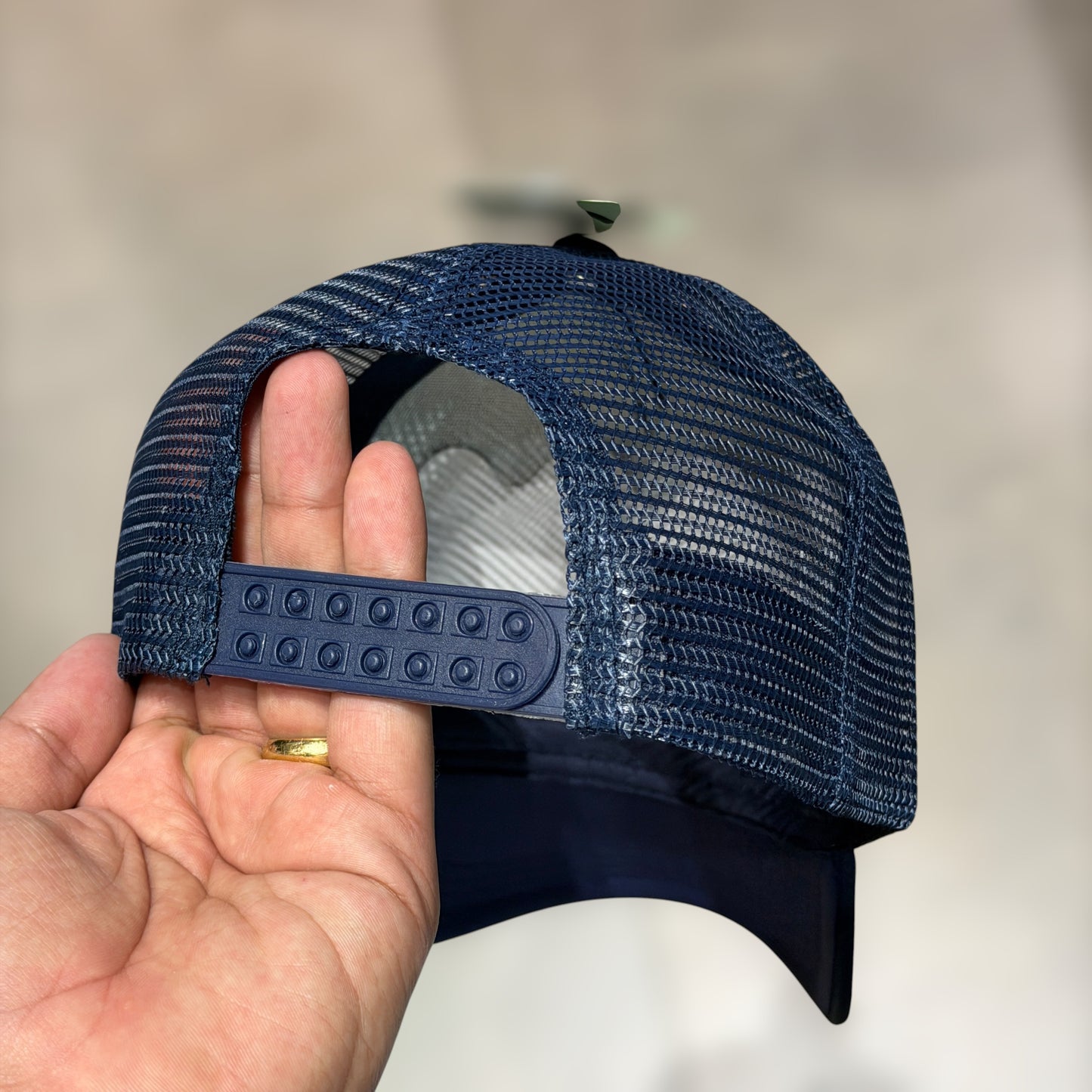 GORRA AZUL llana para bordados