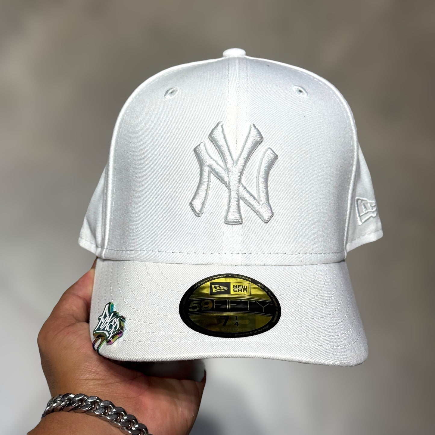 59FIFTY NY YANKEES WHITE ON WHITE