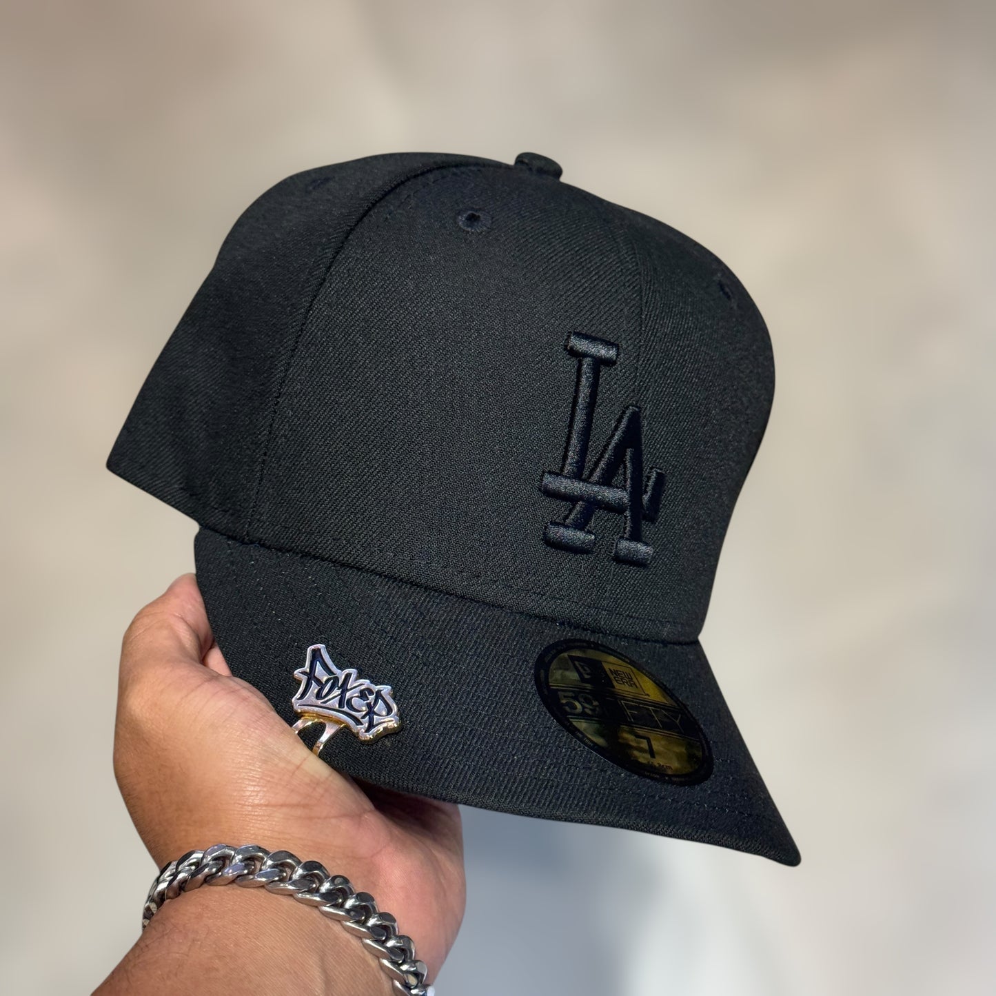 59FIFTY LA DODGERS BLACK ON BLACK