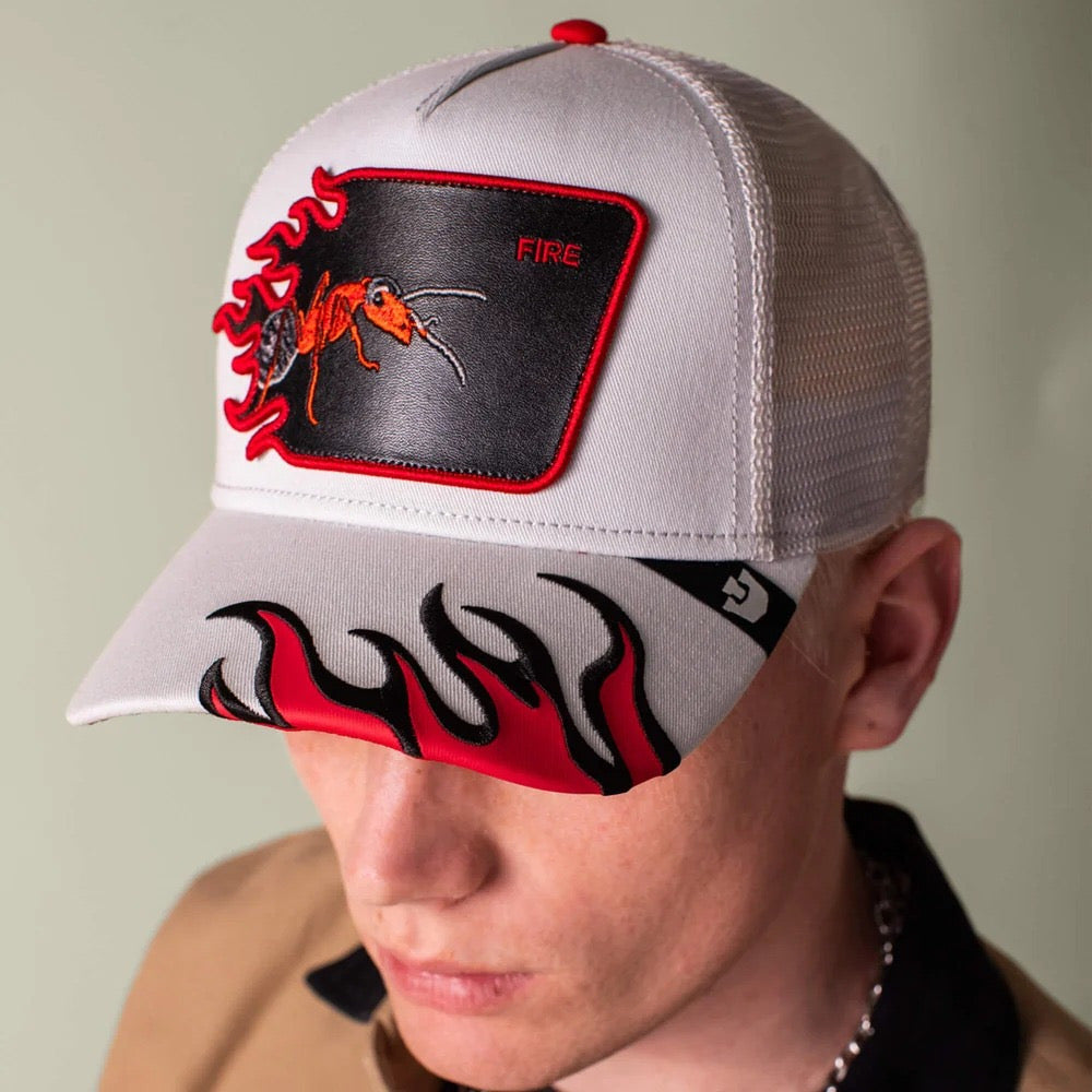 GOORIN BEOS FIRE GRAY FLAMES