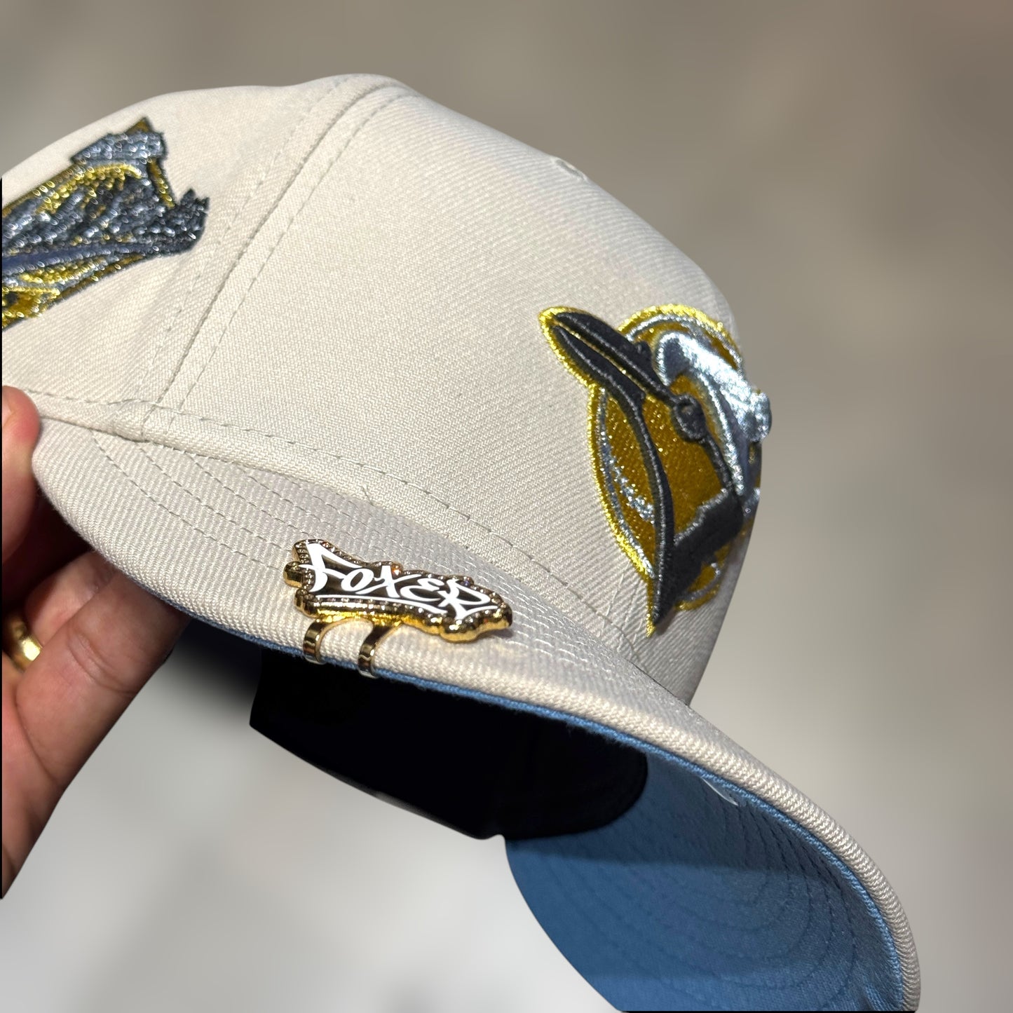 59FIFTY TORONTO BLUE JAYS BEIGE UNDERVISOR SKYBLUE WS 1993