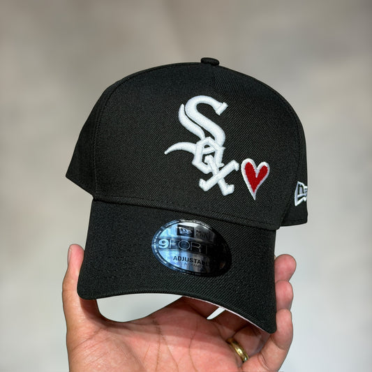 9FORTY A FRAME WHITE SOX BLACK/HEART