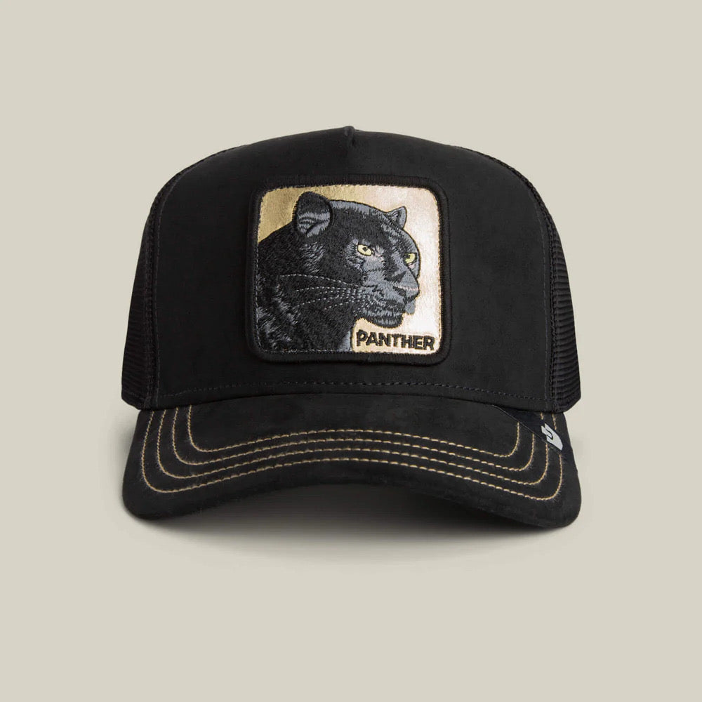 GOORIN BROS PANTHER BLACK GOLD GAMUZADA