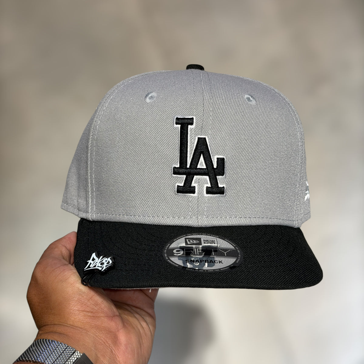 9FIFTY LOS ANGELES DODGERS LA GREY BLACK VISOR