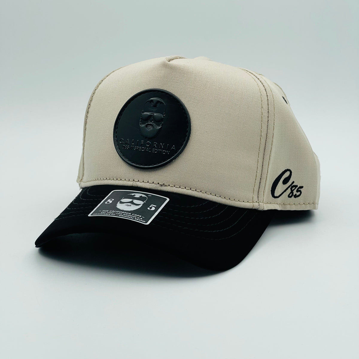 CALIFORNIA BEIGE BLACK VISOR TERCIOPELO