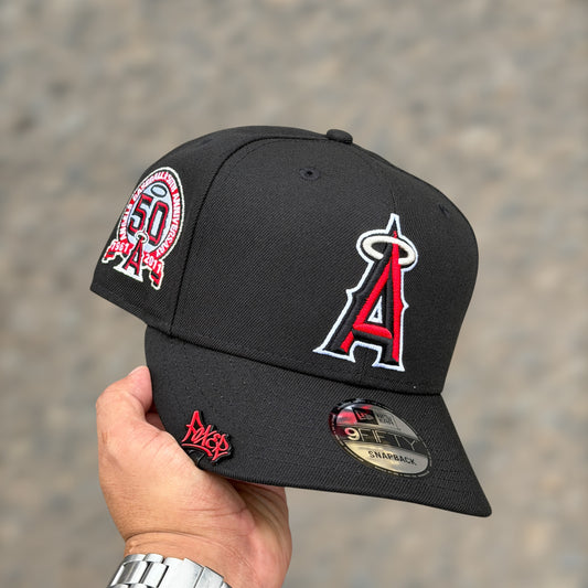 9FIFTY ANGELS BLACK RED LOGO
