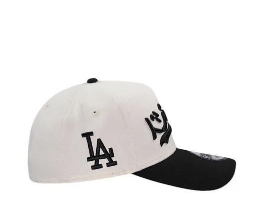 9FORTY A FRAME LA DODGERS OHTANI BEIGE BLACK VISOR