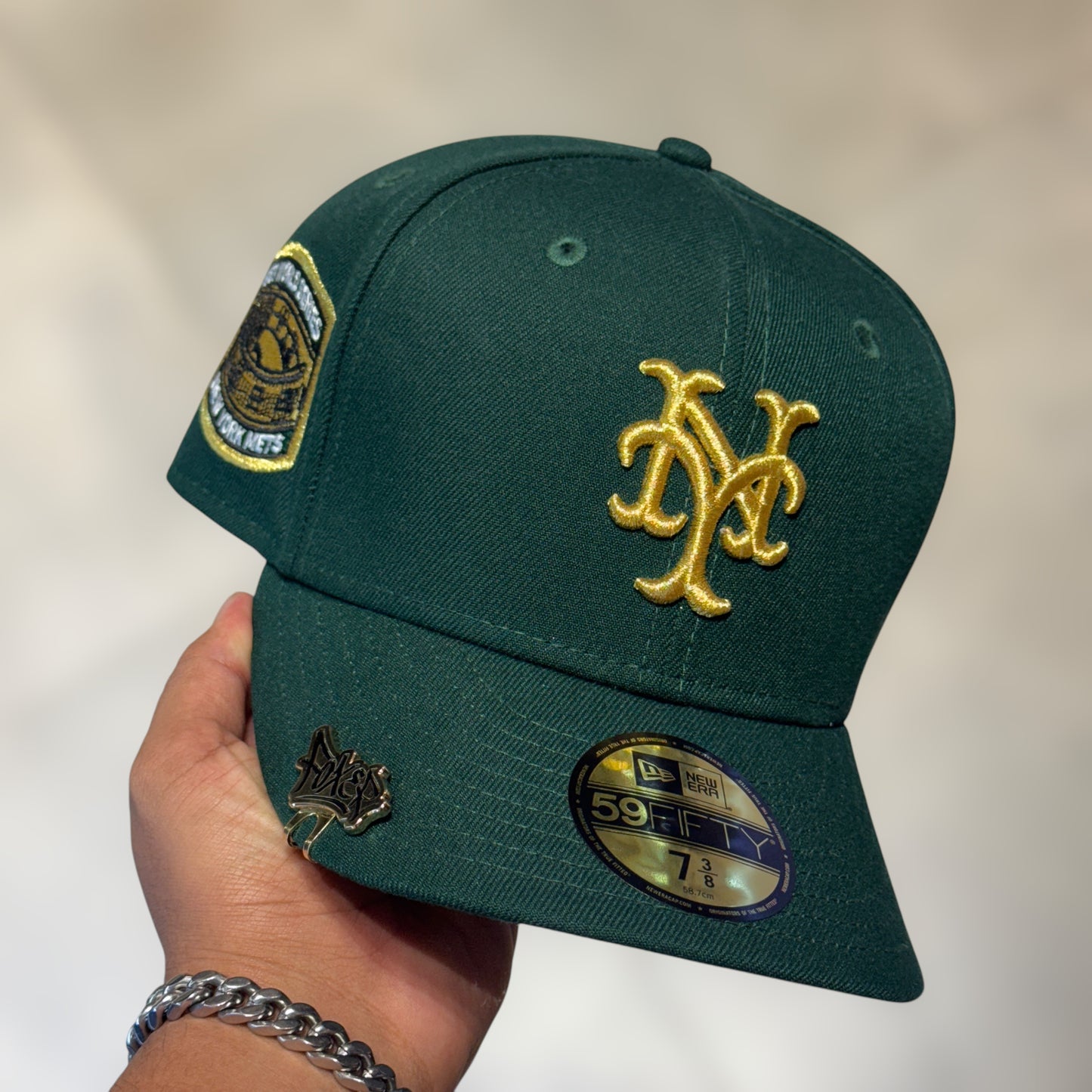 59FIFTY NY METS DARK GREEN GOLD LOGO WS 1969