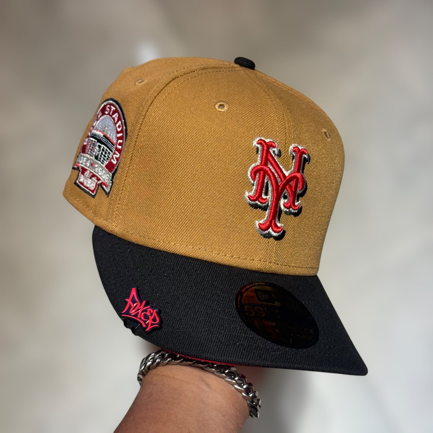 59FIFTY NY METS KHAKY BLACK VISOR